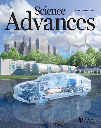 Sept. 2023 cover of Science Advances